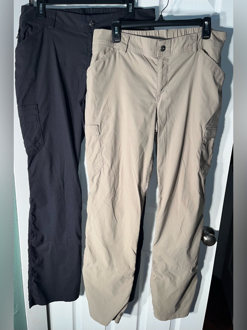 Lot of 2 Duluth Trading Dry on the Fly Women's Cargo Hiking Pants Nylon 12 x 35
